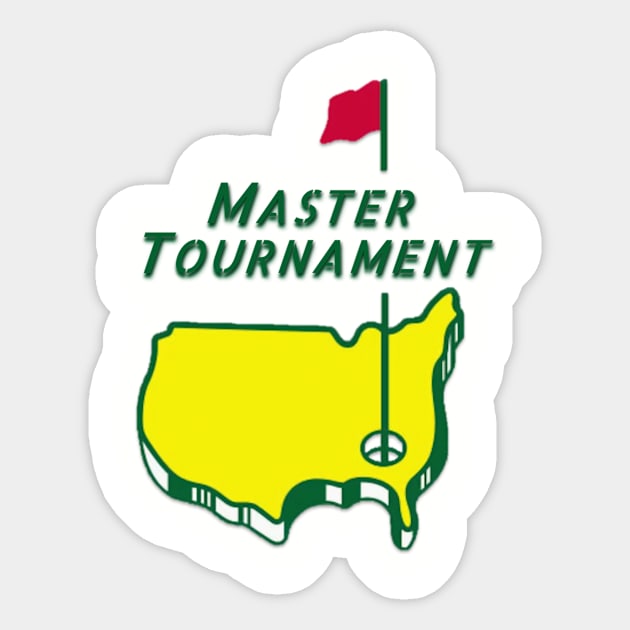 Masters Golf Tournament Sticker by iCutTee